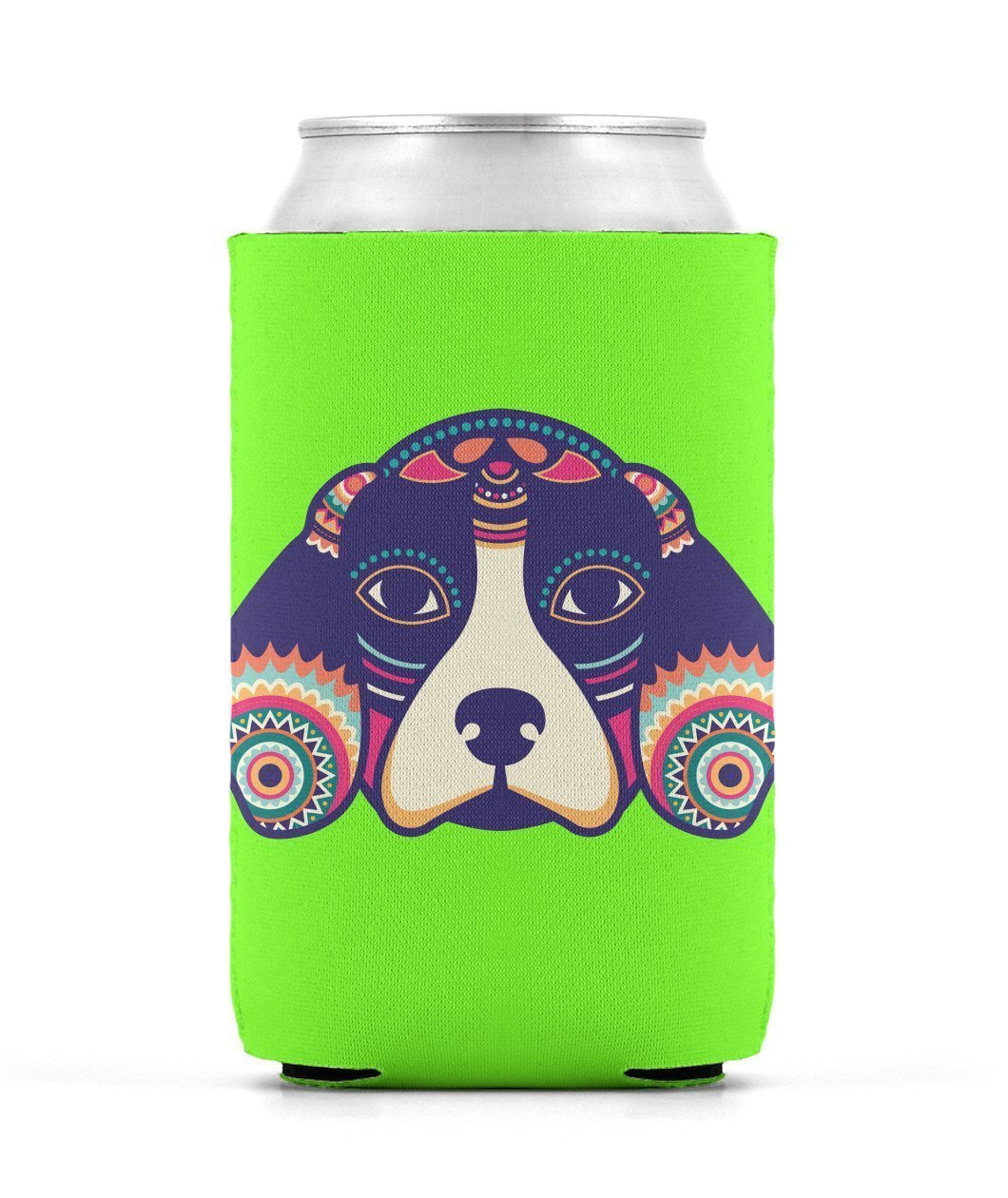 viadev-A Mesmerizing Beagle Dog Can Sleeves-Lime M-Can Sleeve